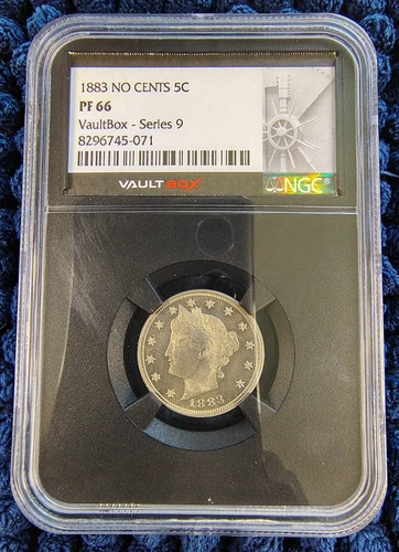 1883 Proof Liberty Head 5c Nickel - No Cents - NGC PF 66 - VaultBox Series 9