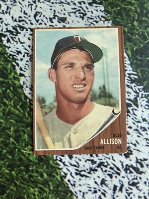1962 Topps Baseball Bob Allison #180 Minnesota Twins EX Low Shipping 