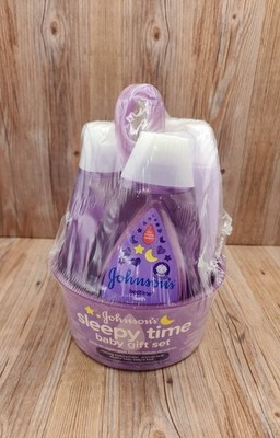 Johnson's Sleepy Time Baby Gift Set 1x Bedtime Bath 1x Lotion 1x Shampoo 13.6