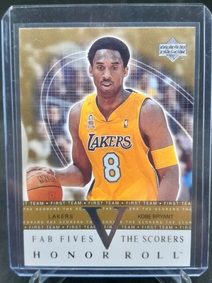 Kobe Bryant 2001-02 Upper Deck Honor Roll Fab Fives The Scorers #F5-S2 Lakers