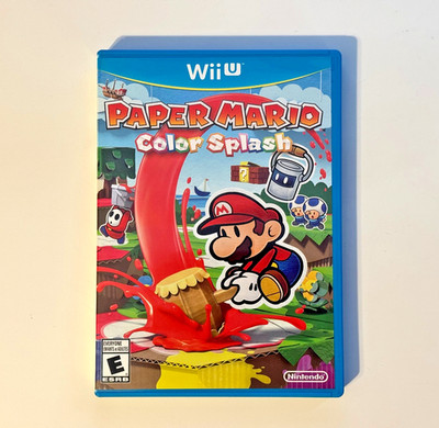 Paper Mario Color Splash - Nintendo Wii U Tested + Working [Complete in Box]