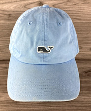 Vineyard Vines Hat Cap Strap Back Blue Cotton Whale Dad Hat Embroidered Men's