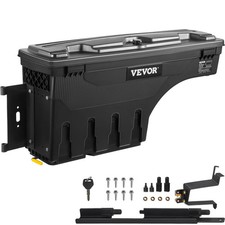 Truck Bed Storage Box Lockable Lid Waterproof Abs Wheel Well Tool Box 6.6 Gal Truck Bed Storage Box Lockable Lid Waterproof Abs Wheel Well Tool Box 6.6 Gal