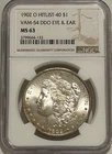 New Listing1902 O Morgan Silver Dollar NGC MS63 VAM-54 DDO Eye & Ear Hitlist 40