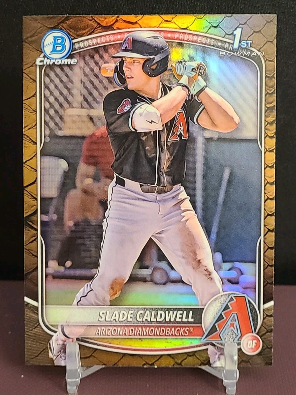 2025 Bowman - Chrome Prospects Slade Caldwell Reptilian Refractor #BCP-21 1st RC