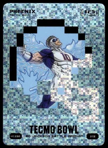 2026 Bo Jackson Battle Arena Tecmo Bowl Helmet Icon Phoenix Ice Bo Nix 125 PWR