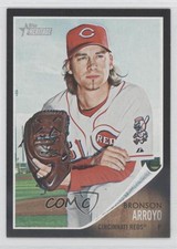 2011 Topps Heritage Chrome Retail Black Border Bronson Arroyo #C25 0a1