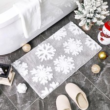Easter Bathroom Rug 17 x 29'' Bunny Egg Bath Mat for Bathroom Bunny Eggs Fluf...