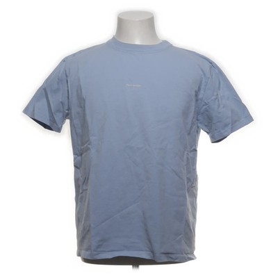 Holzweiler, T-shirt, Größe: M, LIVE TEE 21-02, Blau, Bio-Baumwolle, Print #09S