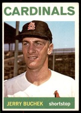1964 Topps #314 JERRY BUCHEK  St. Louis Cardinals  EX-EX+