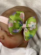 Spring Flowers 3  Hair Bow headband, Summer Flower Hairbow
