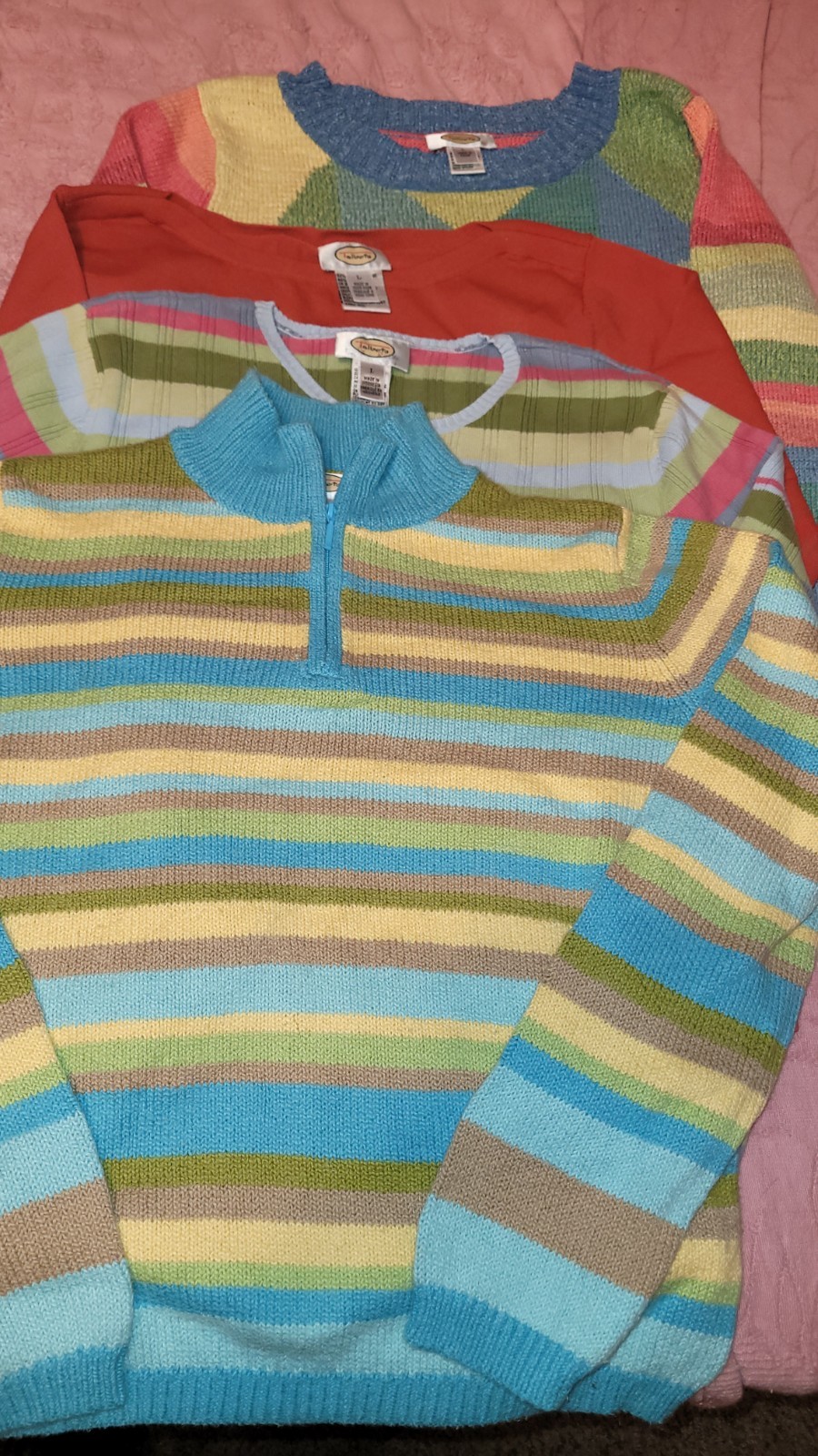 Lot Of 4 Talbots Sweaters/Shirts Womens Size Large