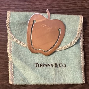 Tiffany & Co. Sterling Silver 925 Apple Shaped Bookmark Silver with Pouch