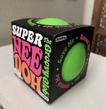 GREEN NeeDoh Nee Doh The Groovy Glob Super 4.5-In Large Stress Ball XL Squishy
