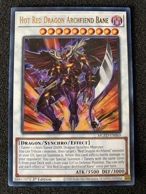 Hot Red Dragon Archfiend Bane MGED-EN069 Maximum Gold: El Dorado 1st Edition NM