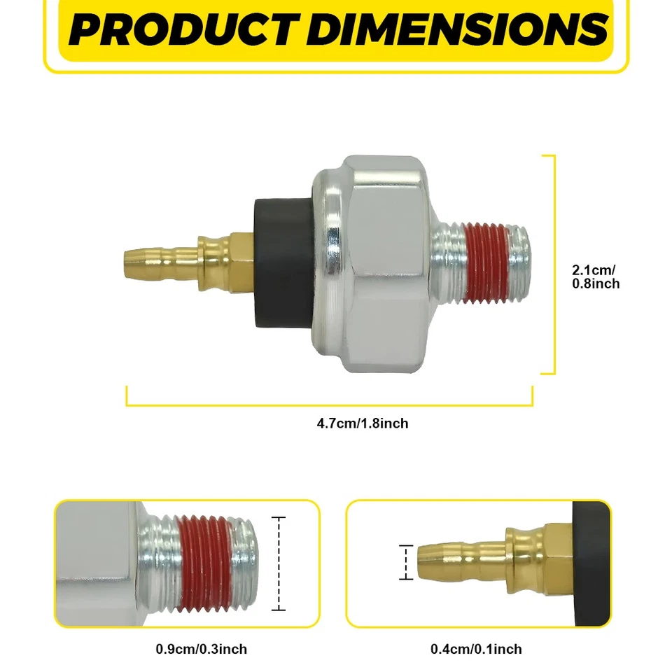 Adaptador sensor de presión de aceite para automóvil ACURA INTEGRA/CL/MDX/RL/RSX/TL/VIGOR/LEGEND Foto 2 de 4