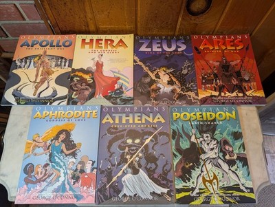 Set Of 7 Olympians Rule Graphic Novels - George O'Connor - Zeus Hera Ares Apollo