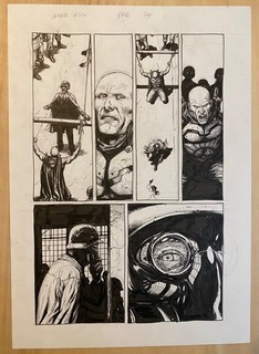 Gary Frank Geiger original comic art #24 p14. Superman Batman Hulk artist