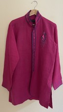Mens Kurta Ethnic Pink Kameez/Kurta Linen Size M