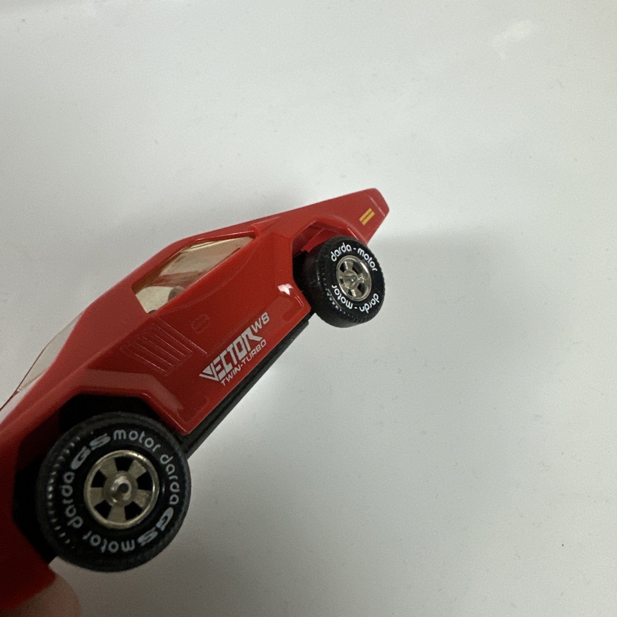 1980s Darda RED Vector W8 Twin Turbo West Germany Pull-Back Car 3