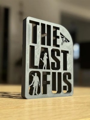 The Last of Us Logo Sign Plaque Joel Ellie Firefly 3D Printed Video Game Decor