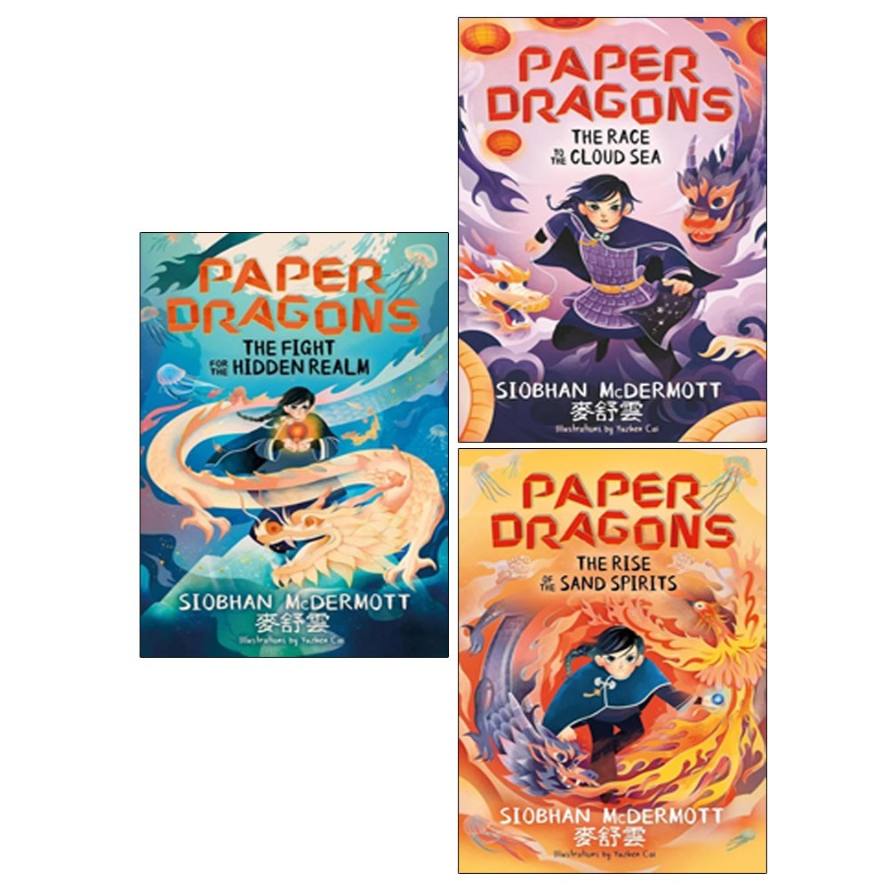 Paper Dragons Series 3 Books Collection Set By Siobhan McDermott Sand Spirits