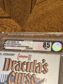 CASTLEVANIA III 3 DRACULA&rsquo;S CURSE VGA 85 Graded H-Seam Factory Sealed 1990 NES