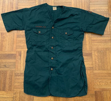 Vintage EXPLORER SCOUT Boy Scouts of America Uniform SHIRT Green BSA Scouting