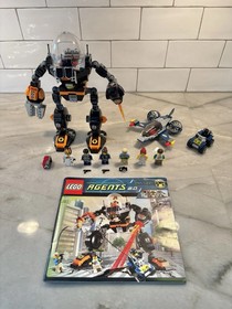 Lego Robo Attack 8970 Agents Mech 100% Complete Set 6 Minifigures 414 Pieces Toy