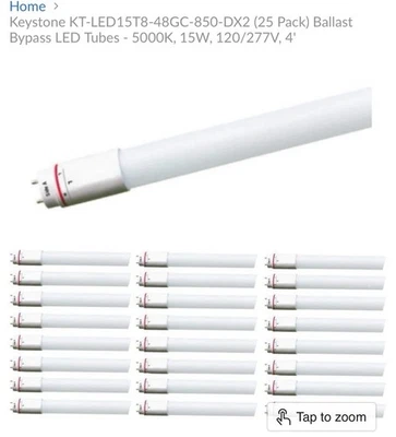 KEYSTONE TECHNOLOGIES Keystone KT-LED15T8- 48GC-850-DX2/GL. 25pcs BEST DEAL!!