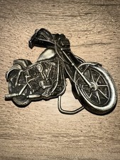 "79 Harley Davidson Twin V Motorcycle chopper Belt Buckle Bergamot Brass I-3