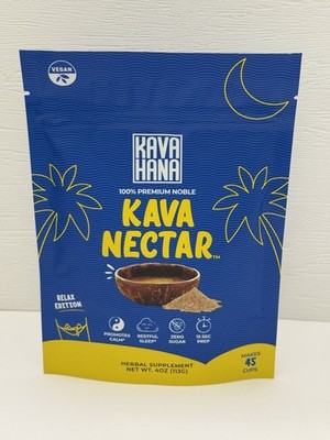 Kava Nectar ''Relax'' Edition Herbal Supplement  Zero Sugar Kavahana 45 Servings