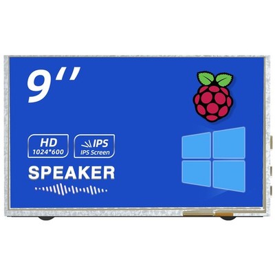 9 Inch Raspberry Pi Screen Touchscreen Monitor 1024x600 HDMI Monitor 16:9 IPS...