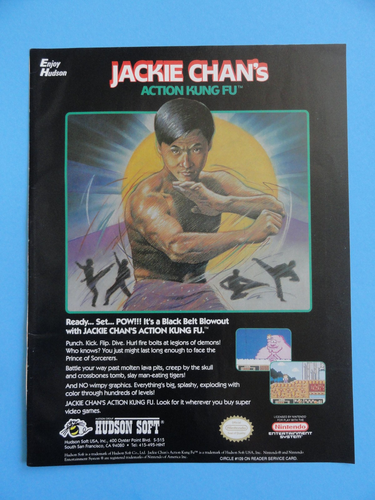 Jackie Chan's Action Kung Fu - Nintendo Famicom (FC) - Complet Avec Boîte Et Manuel - Bon état