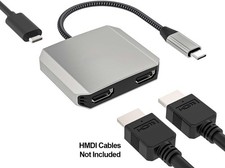 USB Type-C to Dual HDMI - 4K 60Hz - 87W Power Delivery- PC/Mac  PC Only