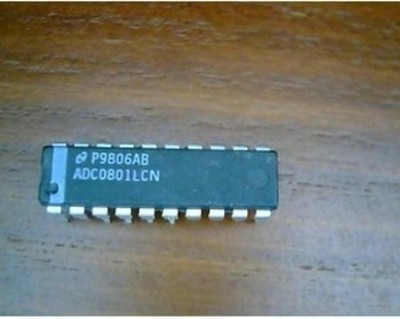 IC ADC, ADC0801LCN, NSC, PDIP20, 8-Bit, 1 Func, 1 Channel, Parallel #GK-3