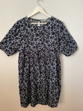 Ladies George maternity dress blue black cool summer comfortable gypsy style