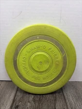 Vintage Wham-O Frisbee Pro Professional Raised Letter Green 1965 Made in USA