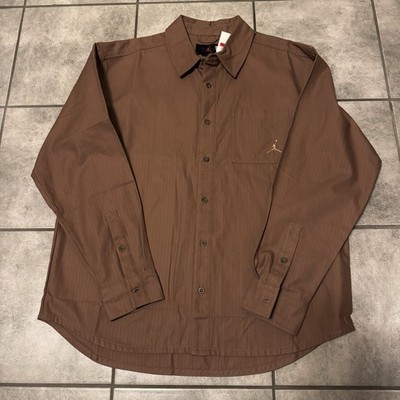 Nike Jordan Essentials Men's Button-Down Shirt Size Large FV7446-223