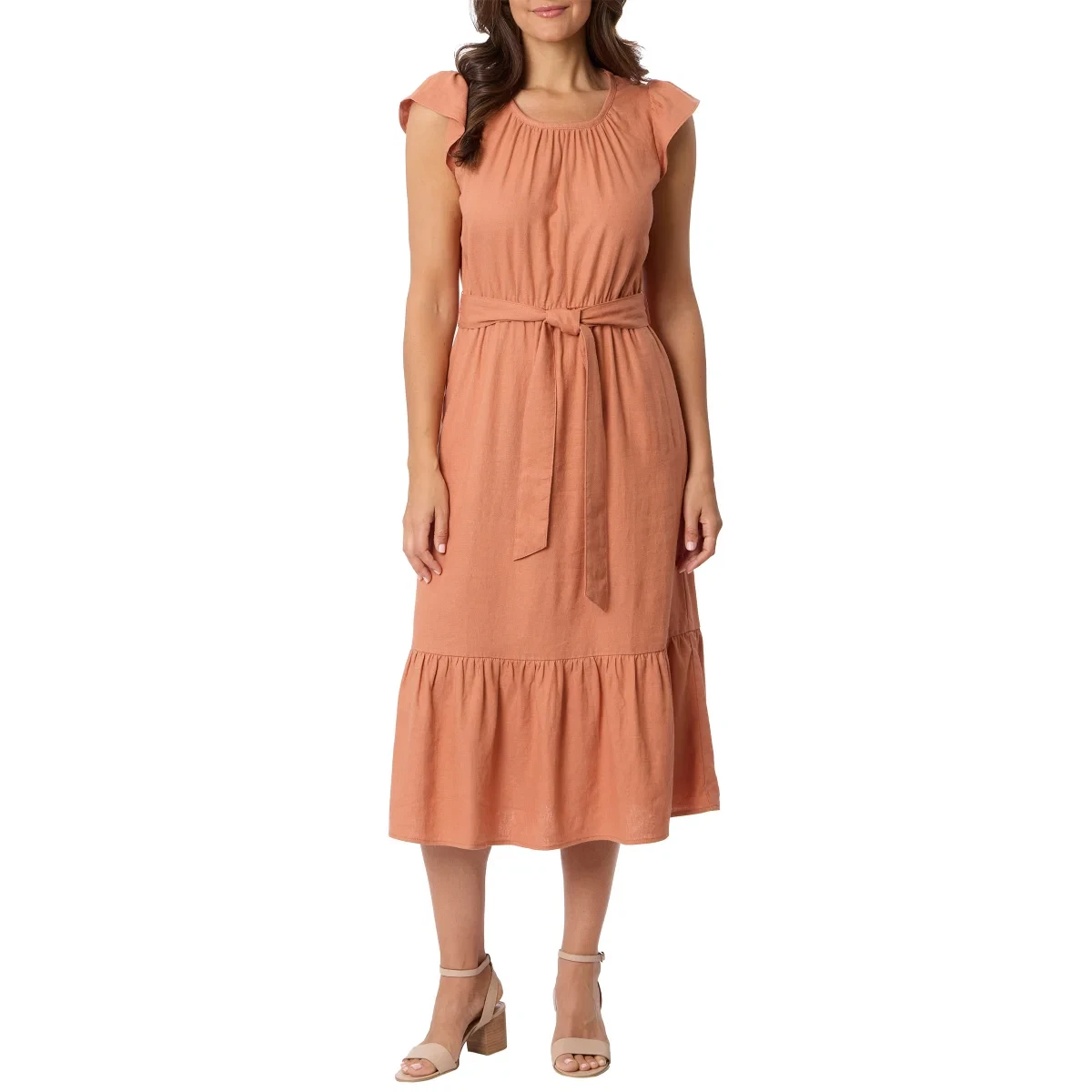 Brown Linen Dresses for Women for sale | eBay