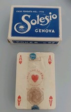 mazzo carte da poker Faustino Solesio anno 1956 ancora sigillate!