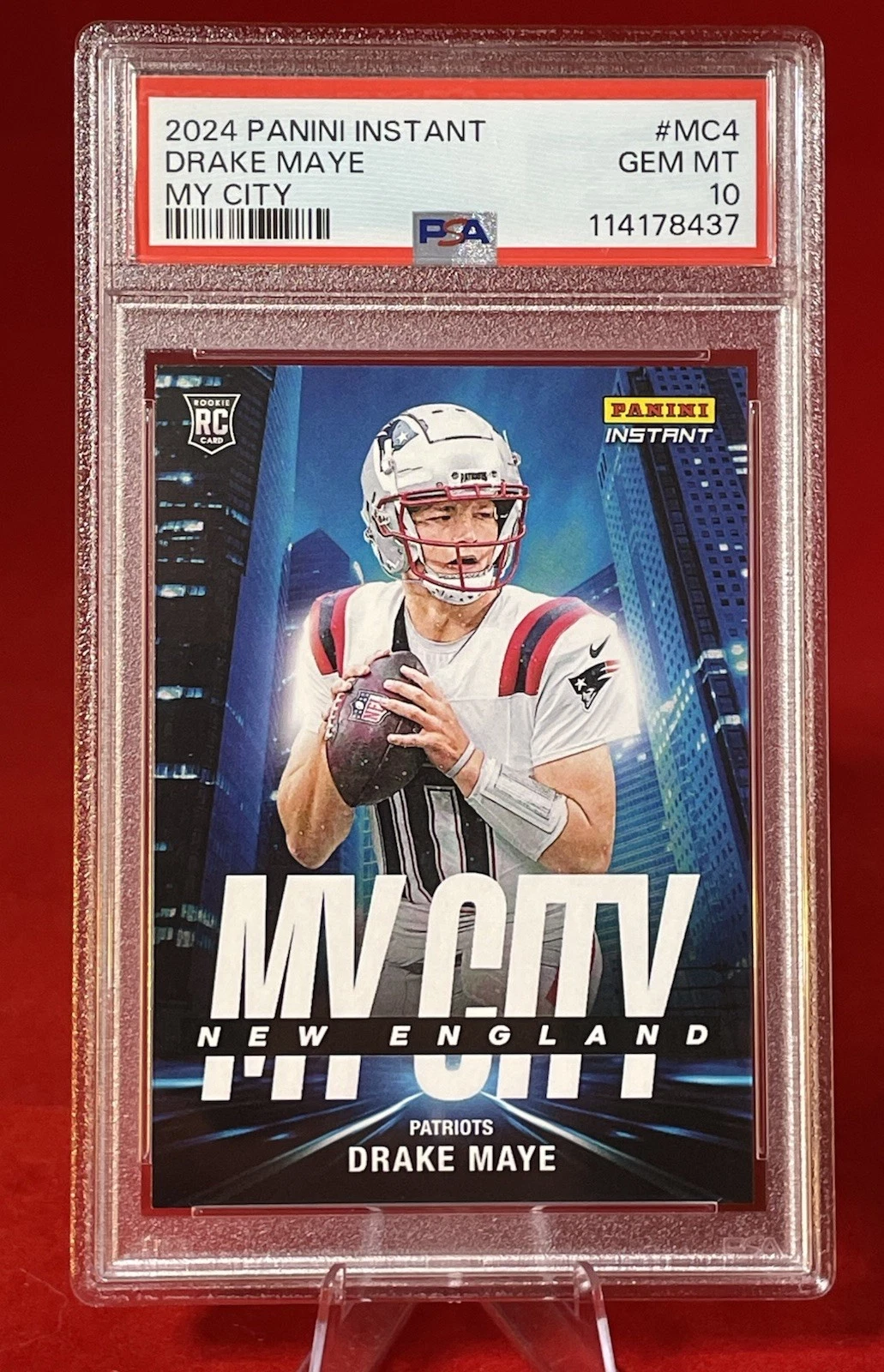 Drake Maye Panini Instant My City #MC4 Base