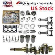 For Kubota D1403 Engine Tractor Gl200 Gl201 Gt-19 Overhaul Kit Rod Crankshaft