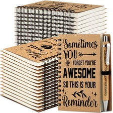 36 Sets Employee Appreciation Gifts Bulk Inspirational Spiral Notebooks with ...