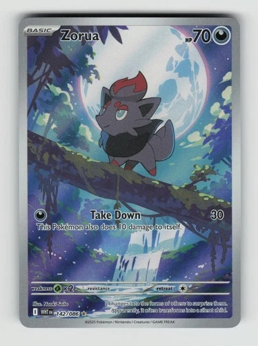 Zorua Illustration Rare SV: White Flare 142/086 NM