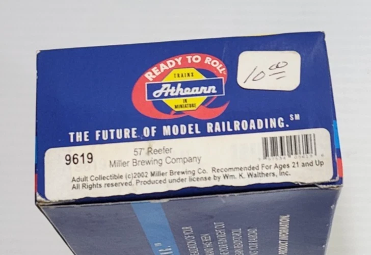 HO Athearn Vintage Miller High Life 57' Reefer 9619 Ready to Roll - Image 4 of 4