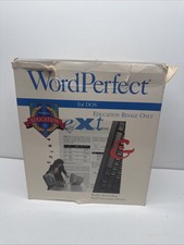 WordPerfect 5.1 For DOS Word Processor 3.5" Floppies -Education Resale Version