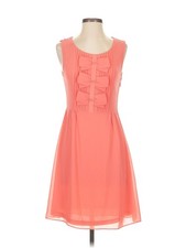 Mango Women Orange Cocktail Dress 00