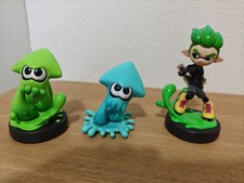 Nintendo amiibo Splatoon 3 Figure Set Boy Inkling Neon Green Neon Blue