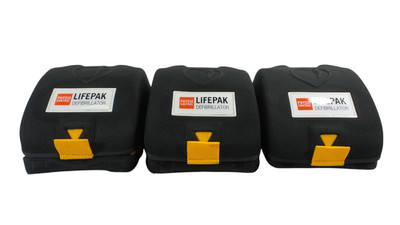 Lot of 3 Physio-Control LifePak CR Plus AED Defibrillator - Free Shipping